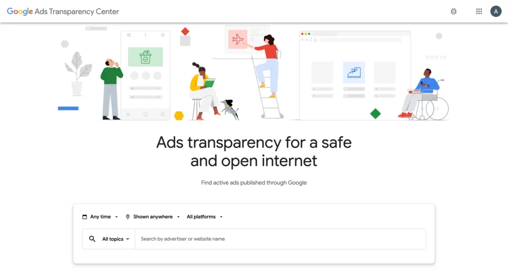 Google ads transparency center